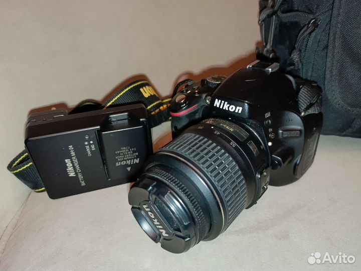Зеркальный фотоаппарат nikon d5100 kit + SD карта
