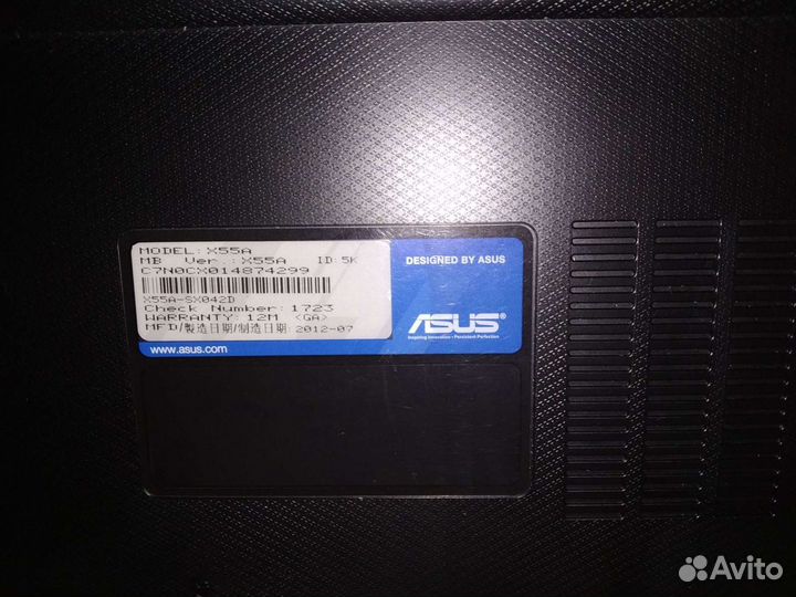 Ноутбук asus x55a