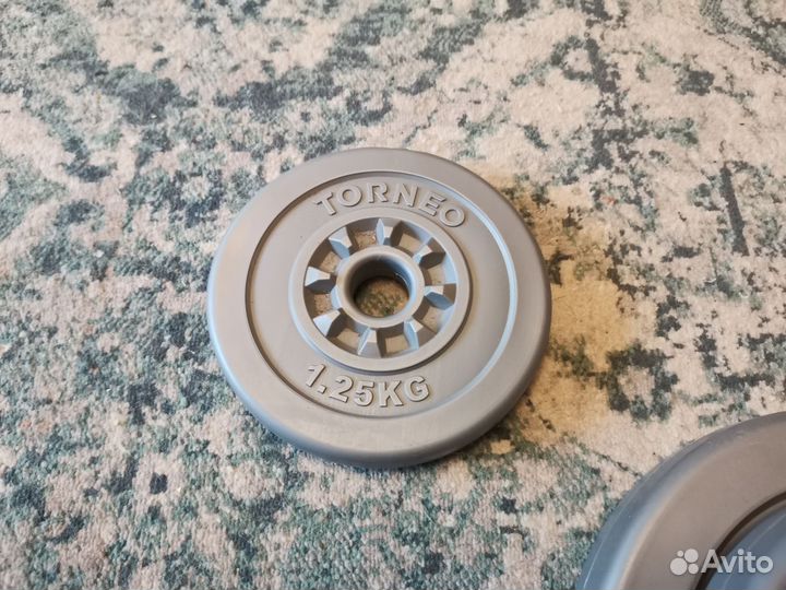 Блины для штанги Torneo 1.25/2.5/5 кг