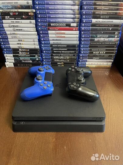 Sony PlayStation 4 Slim 1TB/ 500+ Игр/ Гарантия