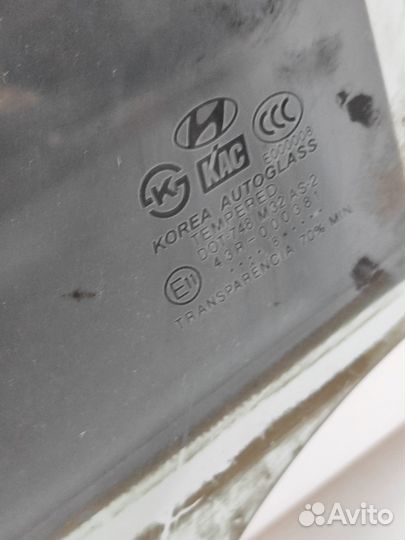 Стекло задней левой двери Hyundai Tucson
