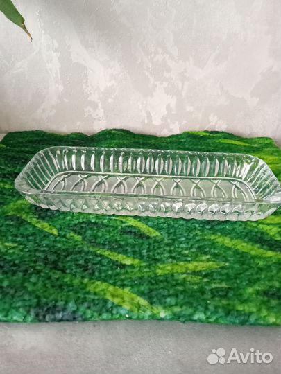 Селедочница, хрусталь,СССР, новая