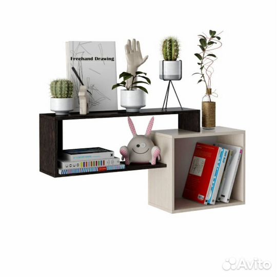 Полка настенная Базис 1 (цвета)