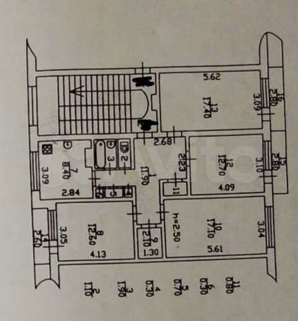 4-к. квартира, 87,3 м², 2/3 эт.