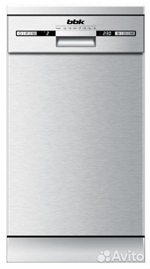 Посудомоечная машина BBK 45-DW119D, серебристый