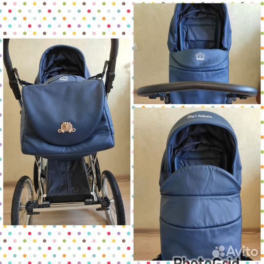 Коляска lonex 2в1 с ременной амортизацией