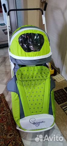 Детские санки коляска с колесами