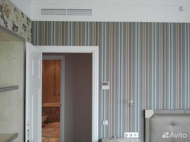 Установка кондиционеров канальных. Вентиляция