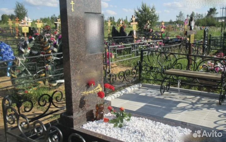 Памятники из гранита, благоустройство могил