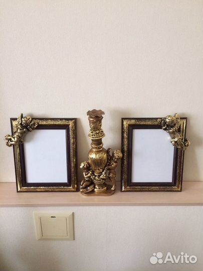 Подсвечник из мрамора «Путти»