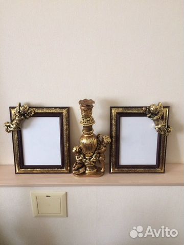 Подсвечник из мрамора «Путти»