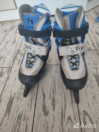 Коньки детские раздвижные, 30-33 размер