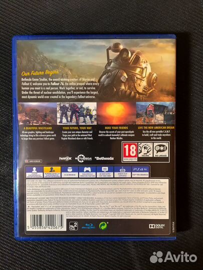 Fallout 76 диск PS4