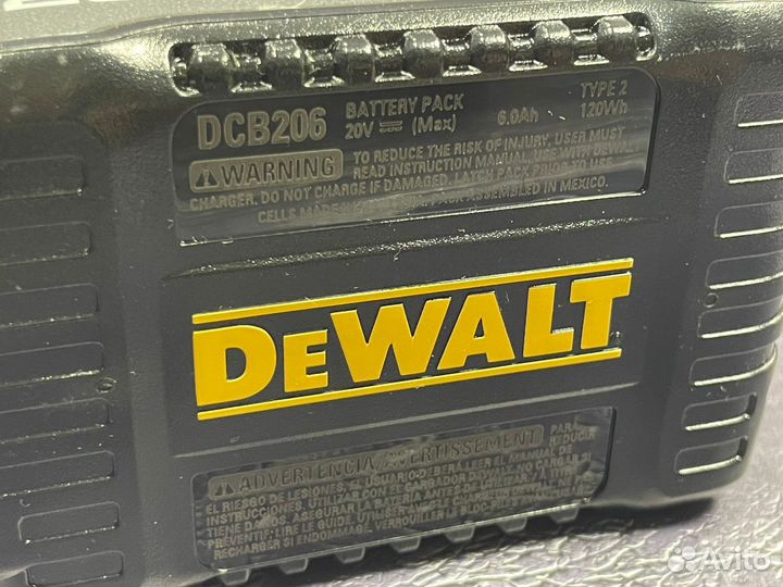 Аккумулятор dewalt 6ач DCB206 2024 г/в