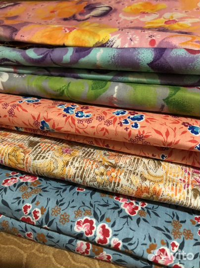 Ткань отрезы разные СССР