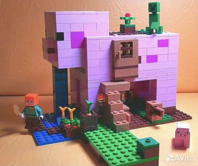 Лего свинья майнкрафт