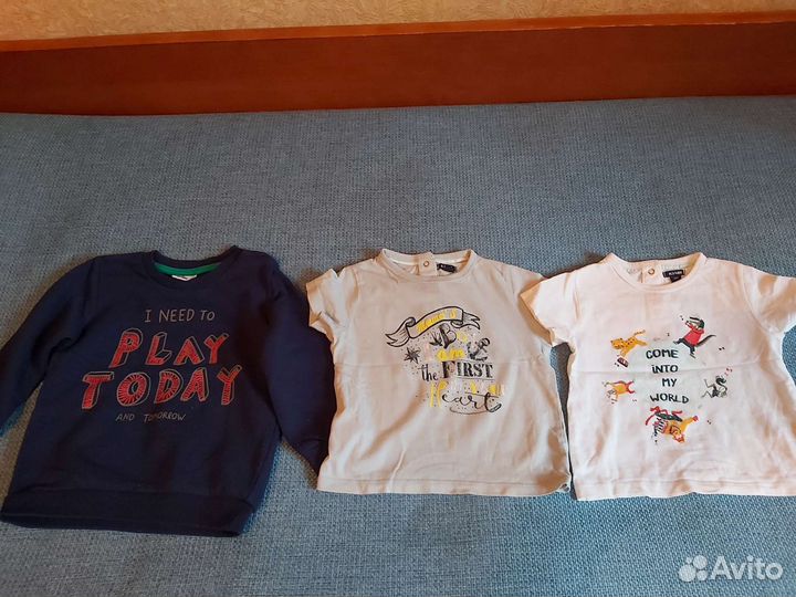 Детские вещи на мальчика 0-2 г пакетом