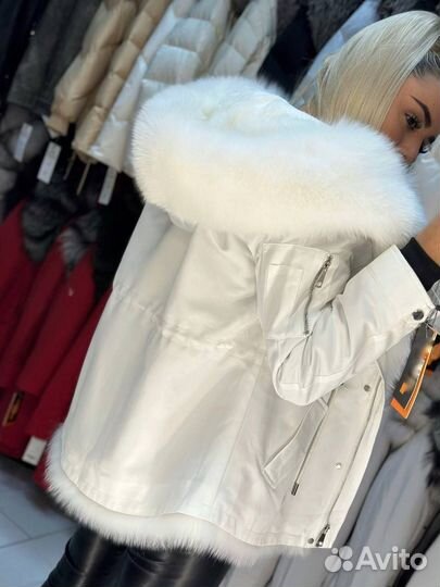 Парка с натуральным мехом