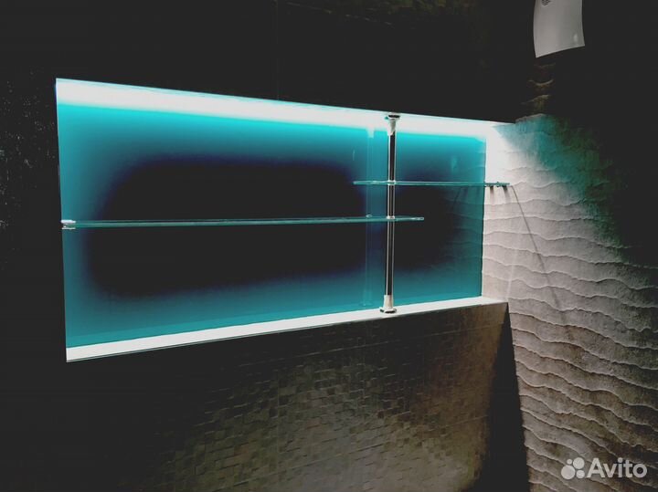 Полка из стекла на заказ