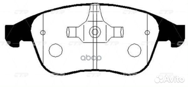 Колодки тормозные дисковые (нов арт GK0987) CKS
