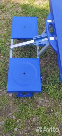 Складной туристический стол со скамейками