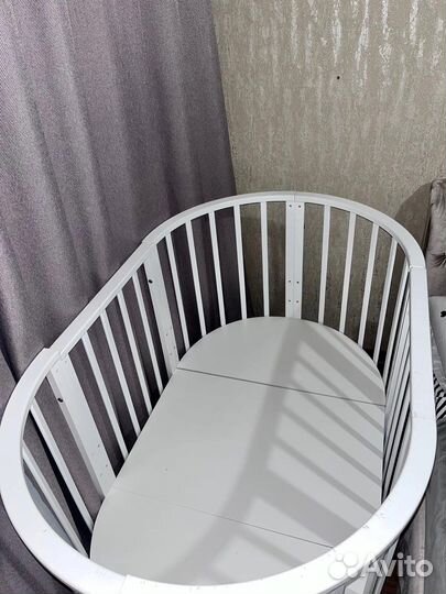 Кровать круглая овальная Папа Карло+2 матраса