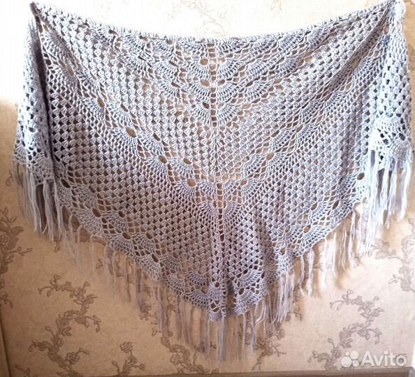 Платок шаль ручной работы