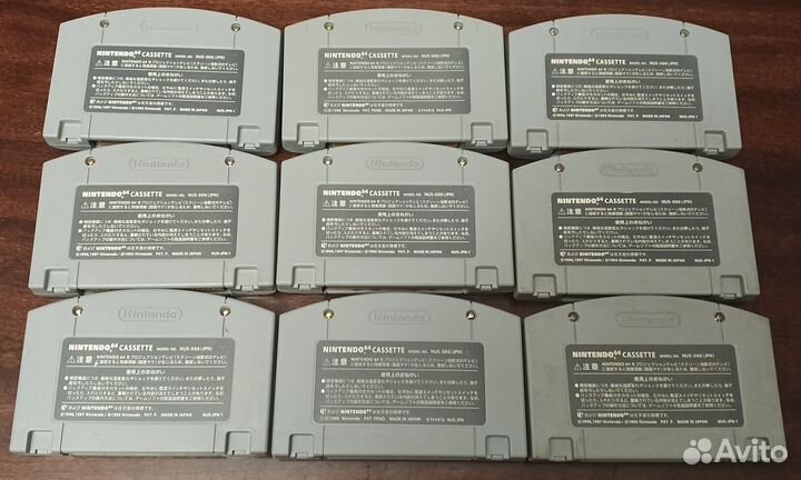 Картриджи для Nintendo 64 Японскoго pегиoнa