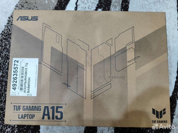 Игровой ноутбук Asus RTX3050/R7/ Возможен торг