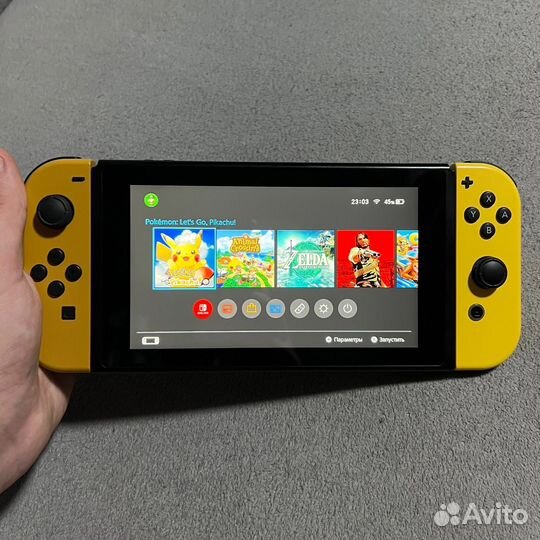 Nintendo Switch Pikachu Ed. (Чип, 128Gb)