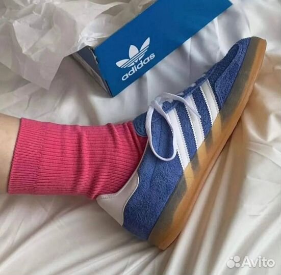 Кроссовки adidas gazelle indoor blue