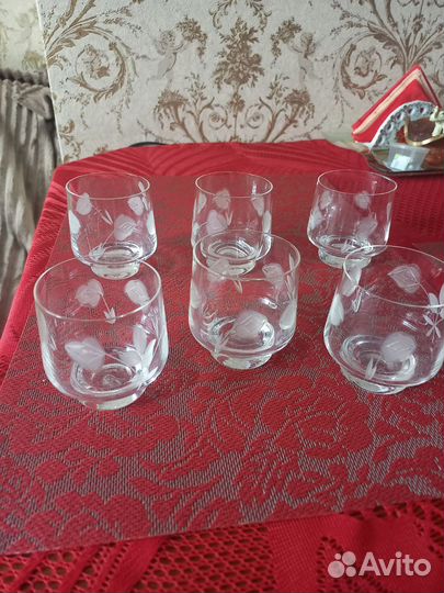 Бокалы фужеры стопки винтаж 60е годы СССР
