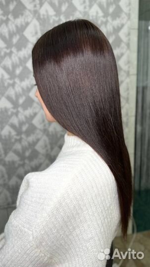 Кератиновое выпрямление волос модель