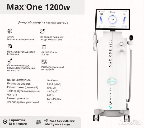 Диодный лазер Lumines максван 1200