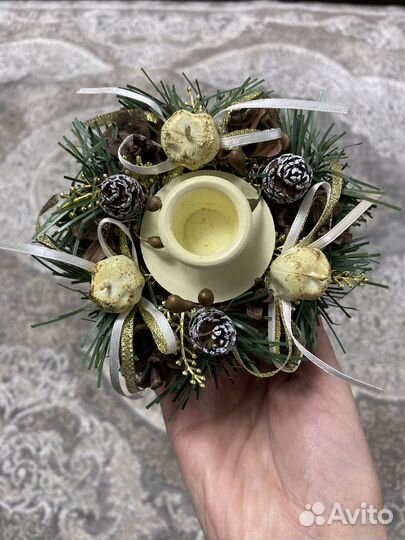 Новогодний подсвечники