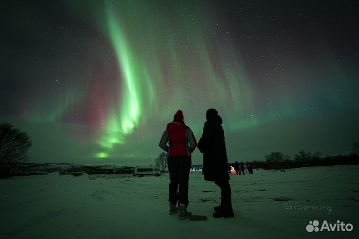 Северное Сияние, Териберка, киты, водопады, горы