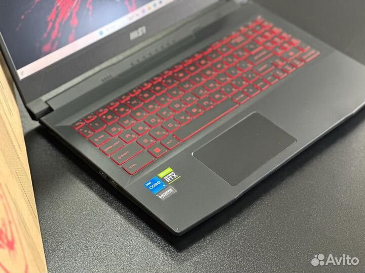 Новый,игровой MSI RTX 3060/i5-12450H/ssd 512