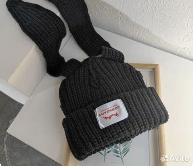 Шапка зайка