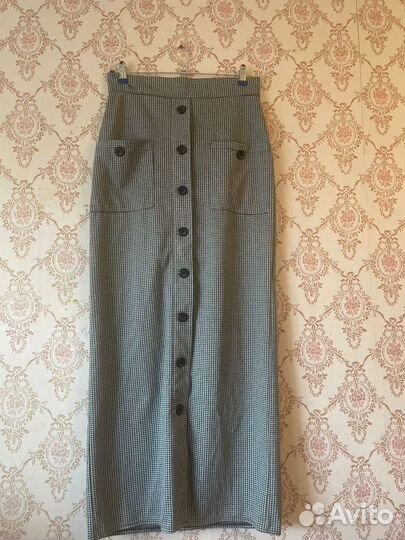 Длинная теплая юбка