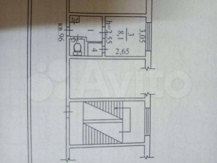 Комната 12,6 м² в 1-к., 4/5 эт.