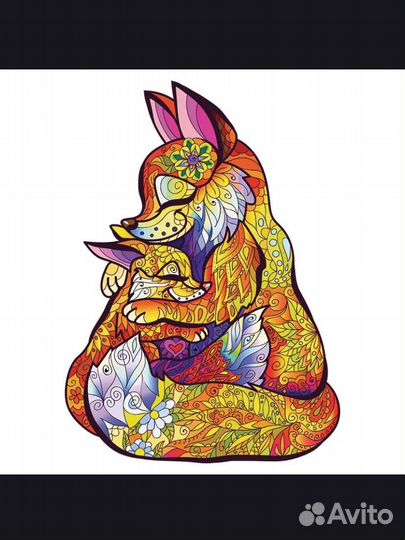 Деревянный фигурный пазл 300 деталей