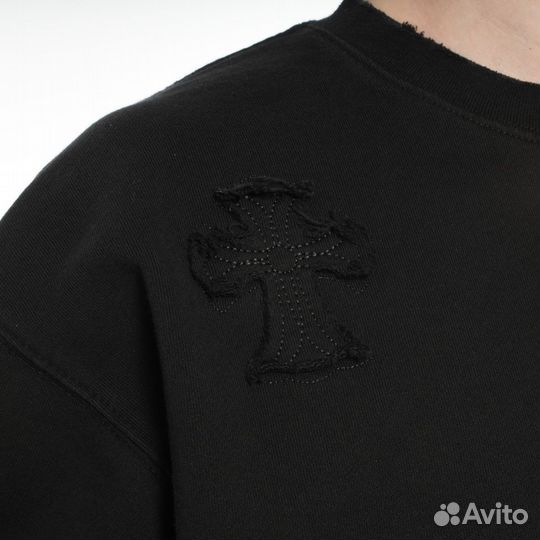 Свитшот Chrome Hearts черный