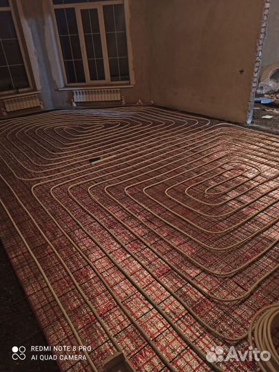 Отопление под ключ, Теплый пол, котел, радиаторы