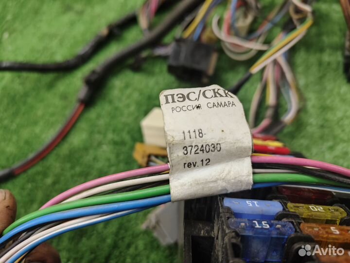 Электропроводка панели Лада Калина 1