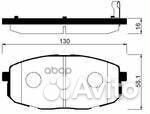 Колодки тормозные hyundai i30 07/KIA ceed 07