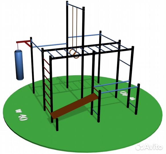 Воркаут площадка спортивный комплекс sswa