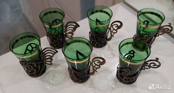 Рюмки в подстаканниках СССР