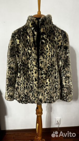 Шуба леопардовая