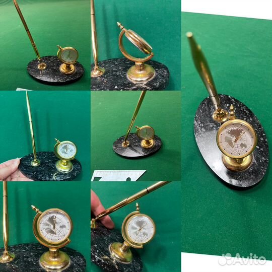 Письменный набор Ручка часы,макет пистолета