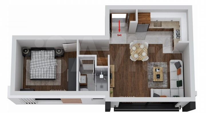 2-к. квартира, 45 м² (Кипр)